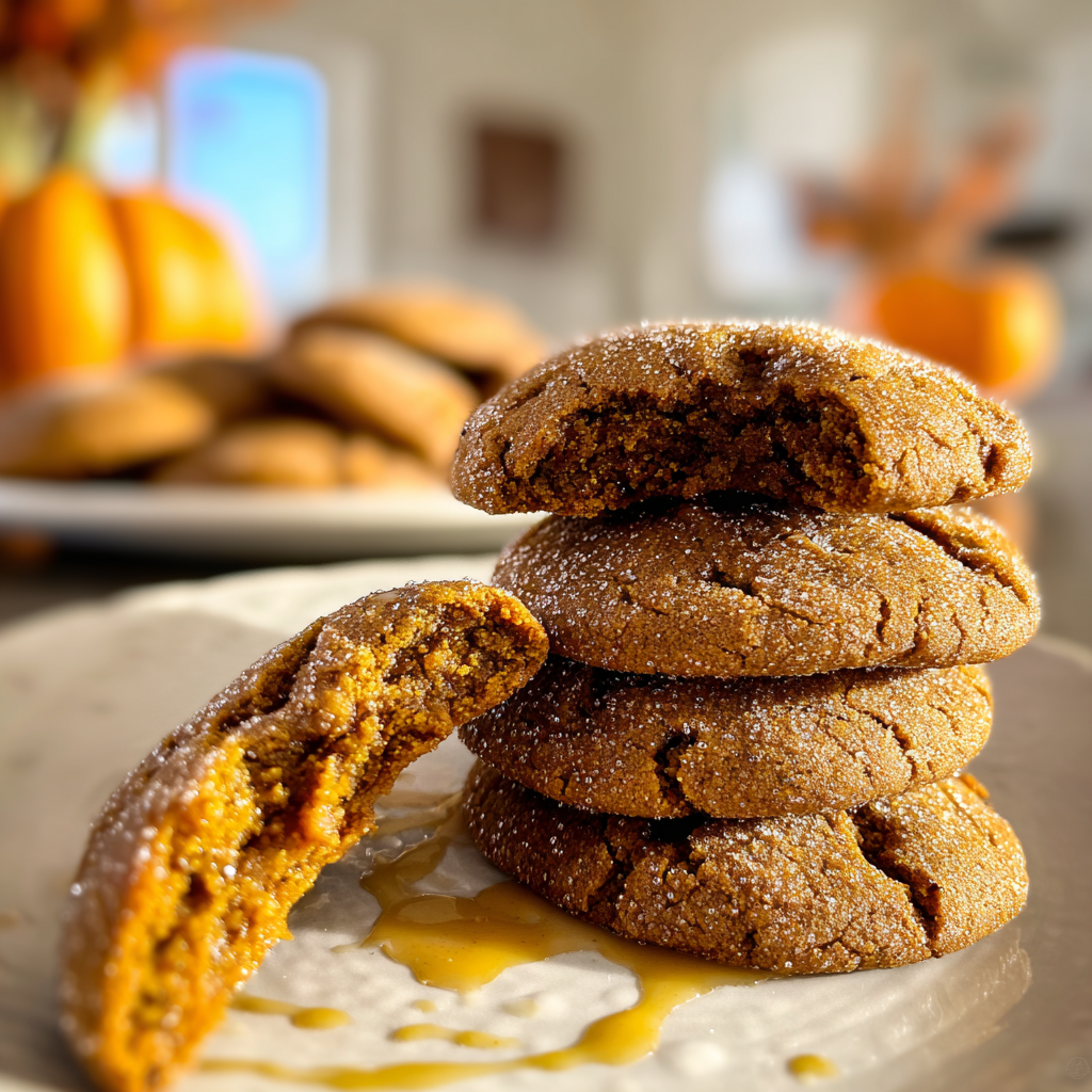 Recipe preparation for Irresistible Pumpkin Brown Butter Cookies Recipe