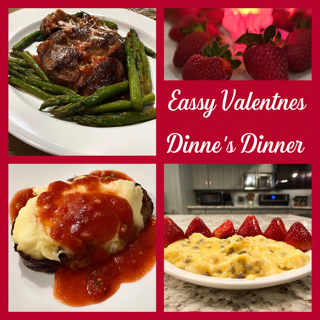 Recipe preparation for Easy Valentine’s Dinner Ideas for Families 