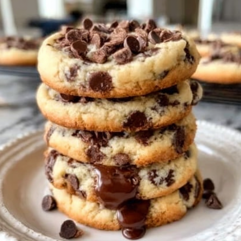 Recipe preparation for Chocolate Chip Cheesecake Cookies!