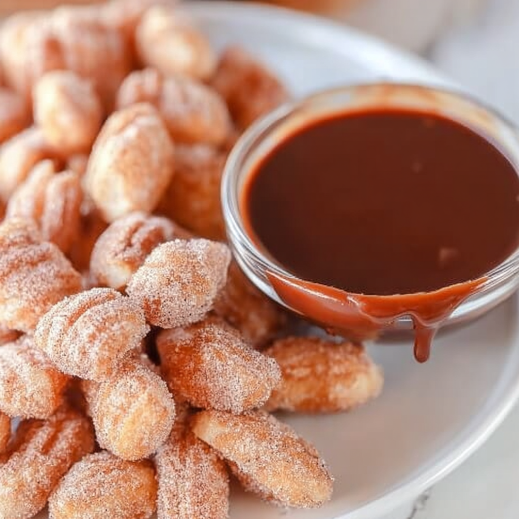 Recipe preparation for Healthy Air Fryer Churro Bites