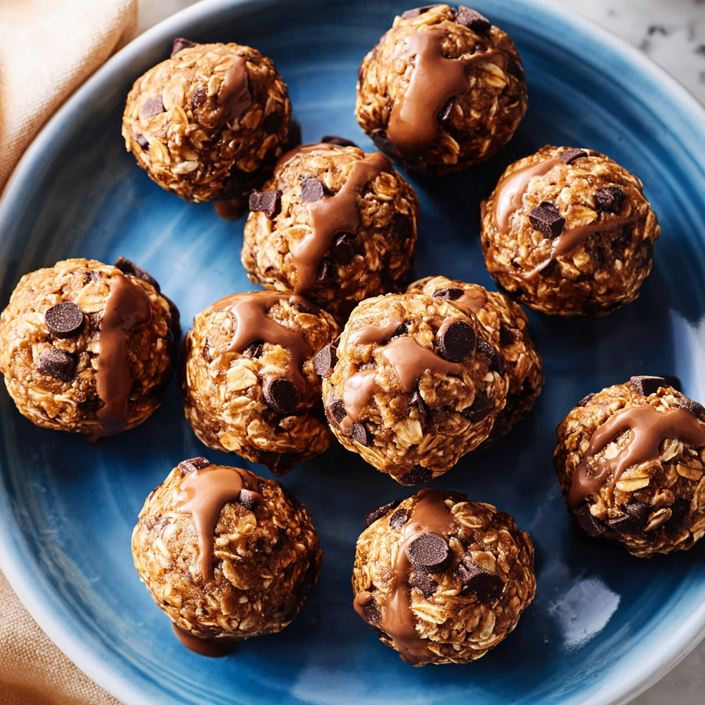 Recipe preparation for No-Bake Chocolate Peanut Butter Protein Balls